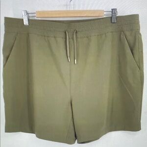Women's Olive Athletic Shorts